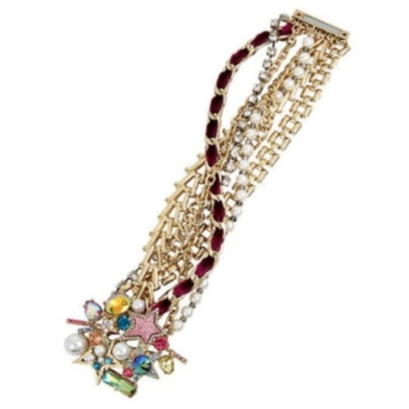 NWT Betsey Johnson CELESTIAL STARLET DRAMA BRACELET - Picture 6 of 11